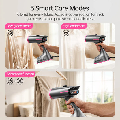 Dr.Flash Vacuum Garment Steamer 2-in-1 with 270ml Capacity