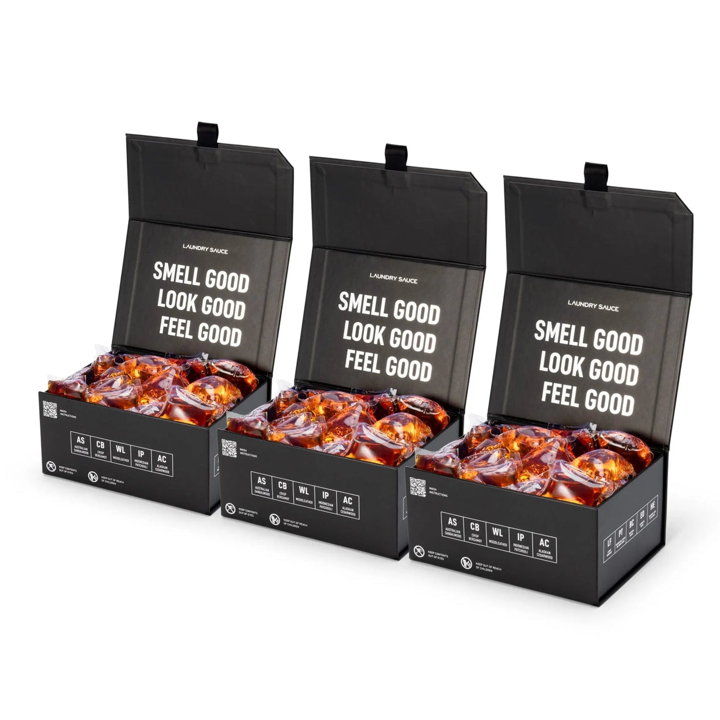Laundry Sauce Premium Laundry Pods 3-Pack Bundle - Deep Clean & Fragrance