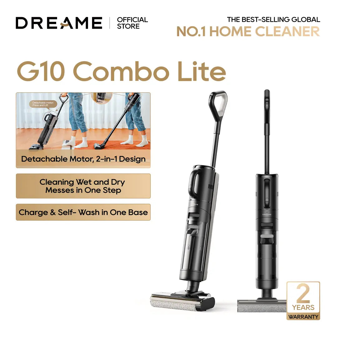 DREAME G10 Pro Lite Wet Dry Vacuum Cleaner, Cordless Vacuum Mop All in One with Auto Self-Cleaning, Cordless Floor Cleaner Machine for Hard Floors, Edge Cleaning Wet Dry Vacuum,back to school,back to school haul