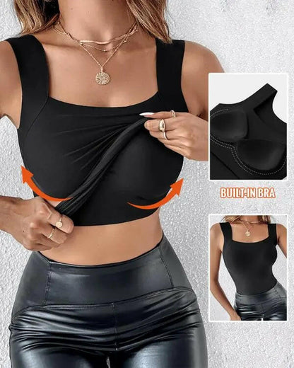 💖 SculptEase™ Débardeur Gainant avec Soutien-Gorge Intégré