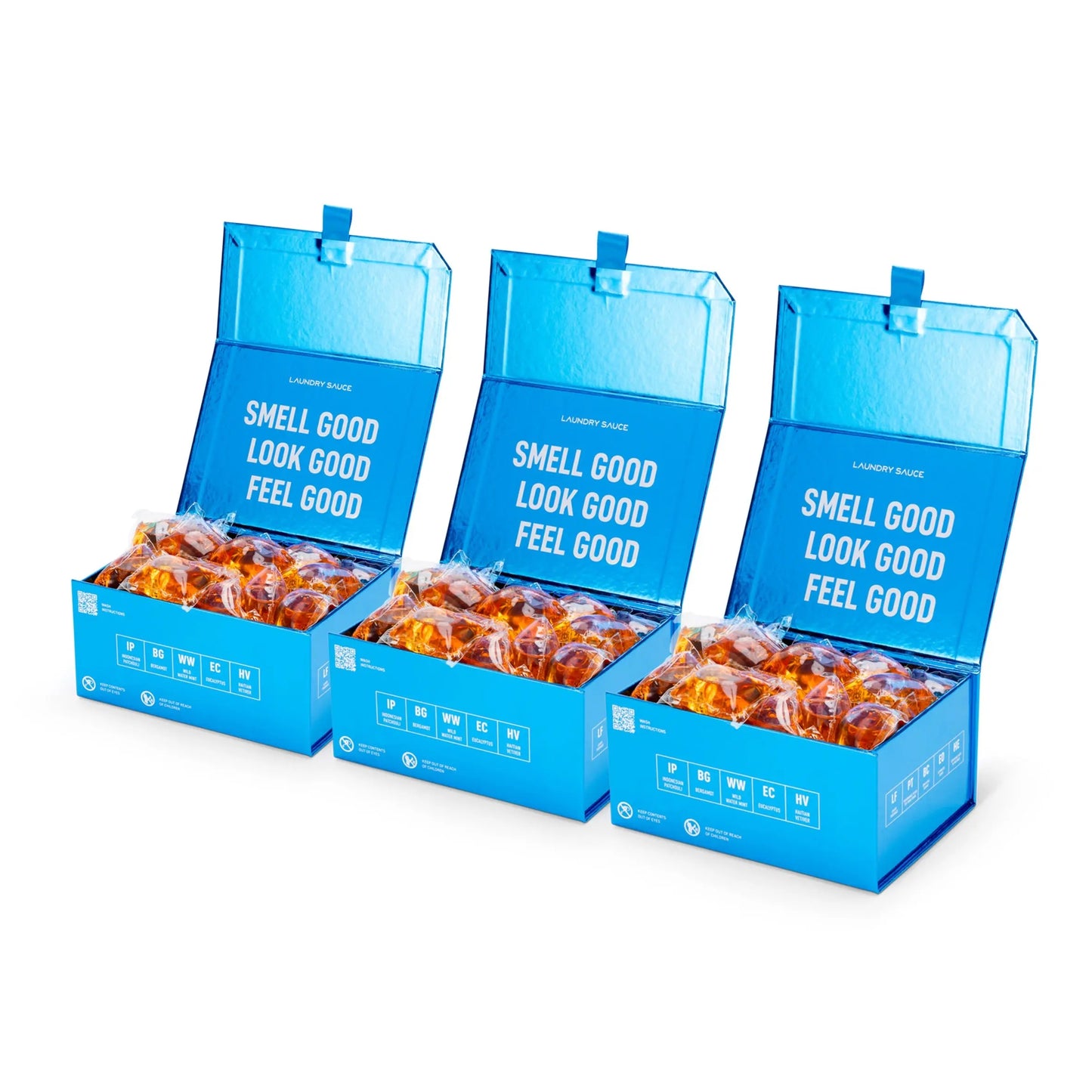 Laundry Sauce Premium Laundry Pods 3-Pack Bundle - Deep Clean & Fragrance