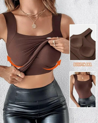 💖 SculptEase™ Débardeur Gainant avec Soutien-Gorge Intégré
