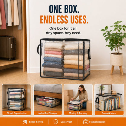 Large Clear Storage Bags for Closet Organization