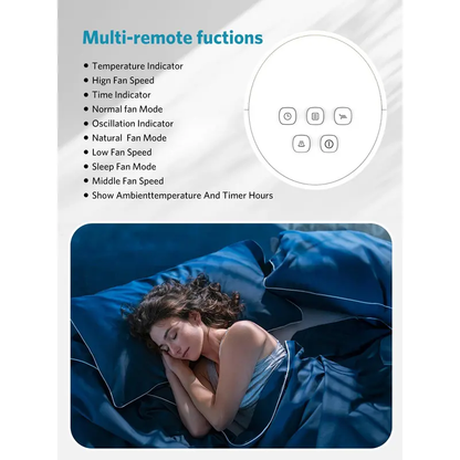 COWSAR 36" Tower Fan with Remote Control, 3 Modes, LED Display, 85° Oscillation, Portable Floor Bladeless Fan for Bedroom Living Rooms Home Office