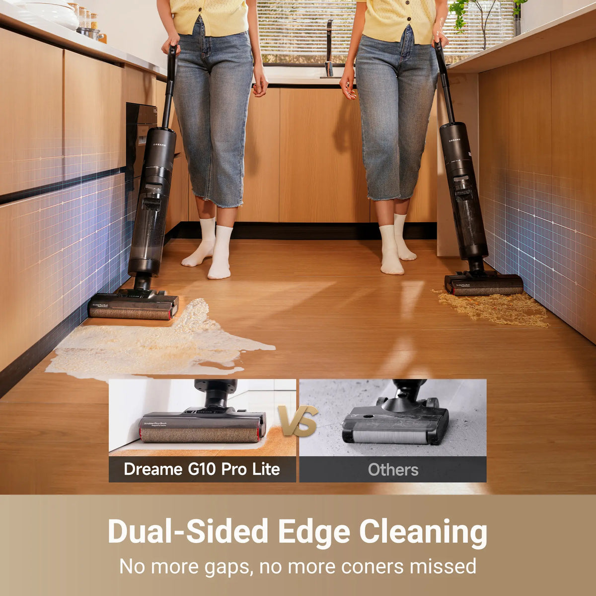DREAME G10 Pro Lite Wet Dry Vacuum Cleaner, Cordless Vacuum Mop All in One with Auto Self-Cleaning, Cordless Floor Cleaner Machine for Hard Floors, Edge Cleaning Wet Dry Vacuum,back to school,back to school haul