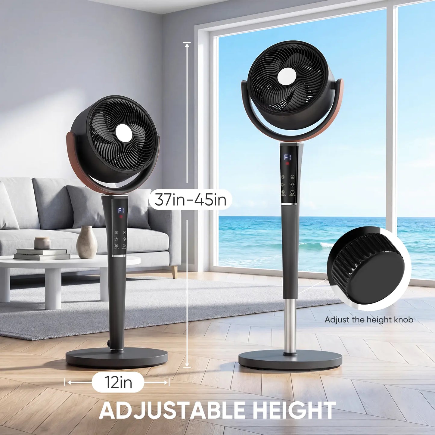 ⚡️ 72-HR CLEAROUT ⚡️  120° Oscillating Standing  Bedroom Fans  ❄️