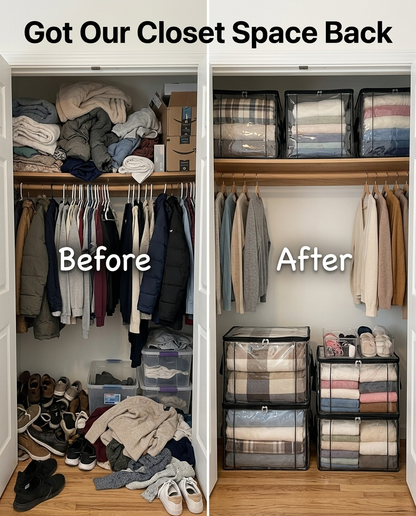 Large Clear Storage Bags for Closet Organization