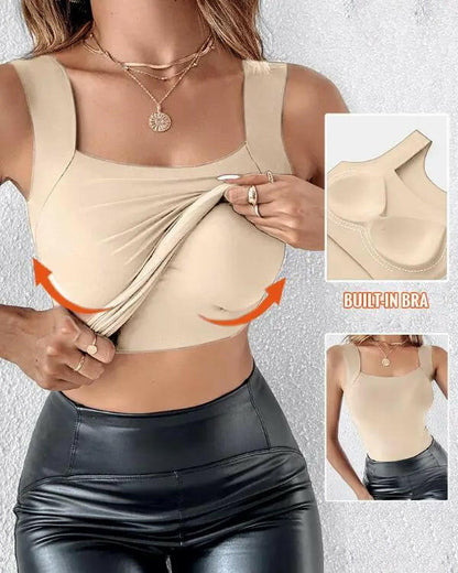 💖 SculptEase™ Débardeur Gainant avec Soutien-Gorge Intégré