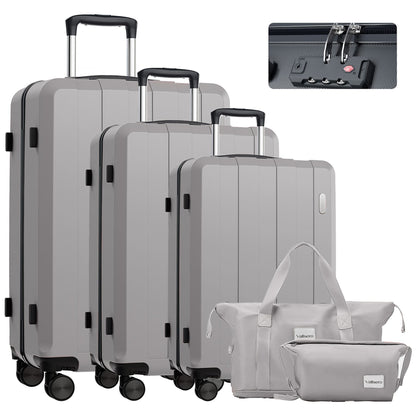 Koffer-Set (20", 24", 28") Trolley-Set 5-teilig Reiseset Rollenkoffer
