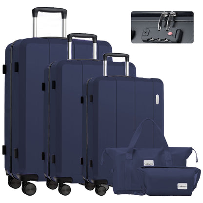 Koffer-Set (20", 24", 28") Trolley-Set 5-teilig Reiseset Rollenkoffer