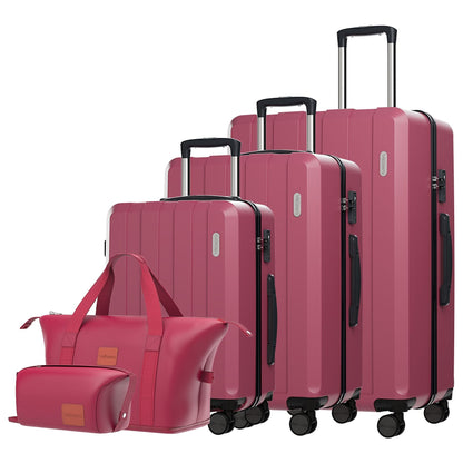 Koffer-Set (20", 24", 28") Trolley-Set 5-teilig Reiseset Rollenkoffer