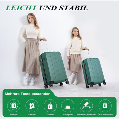 Koffer-Set (20", 24", 28") Trolley-Set 5-teilig Reiseset Rollenkoffer