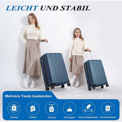 Koffer-Set (20", 24", 28") Trolley-Set 5-teilig Reiseset Rollenkoffer