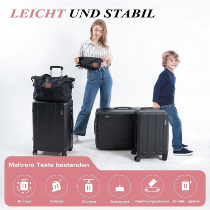 Koffer-Set (20", 24", 28") Trolley-Set 5-teilig Reiseset Rollenkoffer