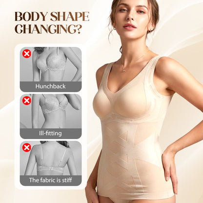Nahtloses Shapewear-Top mit integriertem BH