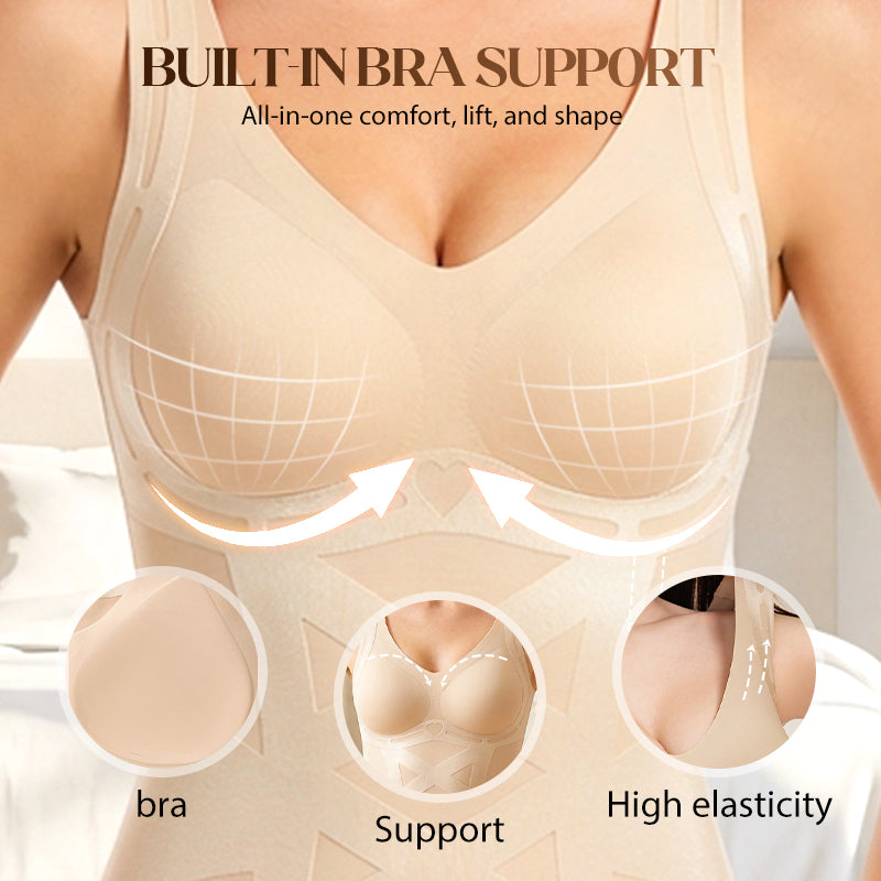 Nahtloses Shapewear-Top mit integriertem BH