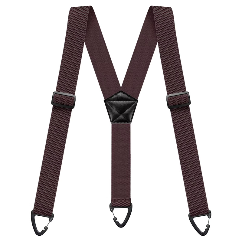 Men’s Heavy-Duty Hook Clip Suspenders – Adjustable X/Y-Back Work Suspenders