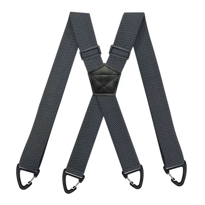 Men’s Heavy-Duty Hook Clip Suspenders – Adjustable X/Y-Back Work Suspenders